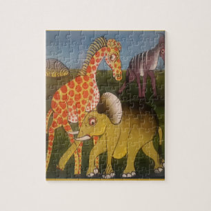 Puzzle Impresión de arte trío africano