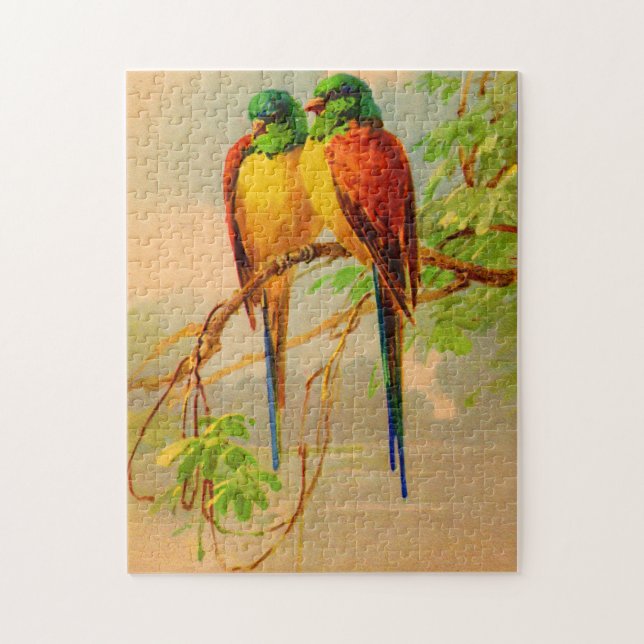 Puzzle impresión de aves hermosas (Vertical)