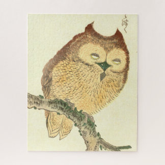 Puzzle Impresión de Bella Artes japonés vintage | Búho en