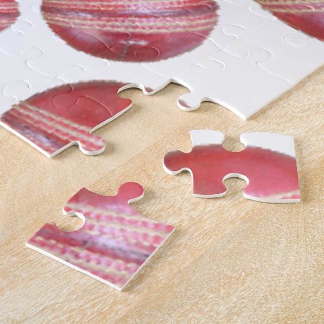 Puzzle Impresión de bolas de cricket para aficionados al  (Lado)
