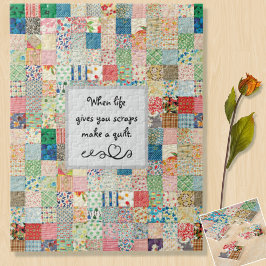 Puzzle Impresión de parches de vintage