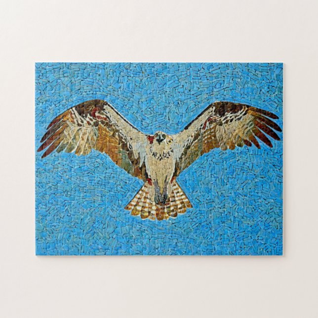 Puzzle Impresión de patrón de mosaico de Osprey (Horizontal)