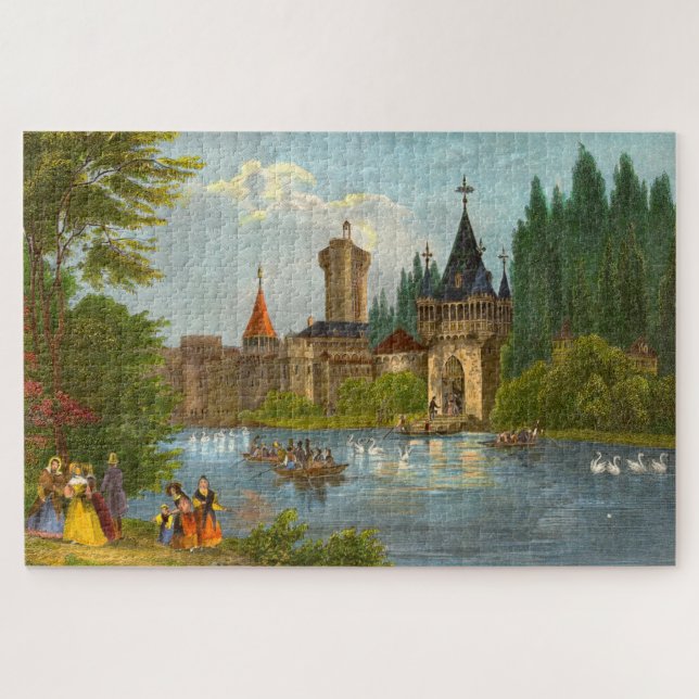 Puzzle Impresión del Castillo de Franzensburg de los años (Horizontal)