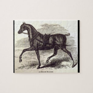 Puzzle Impresión del siglo XIX Un caballo de ruedas inglé