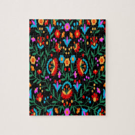 Puzzle Impresión floral brillante de color