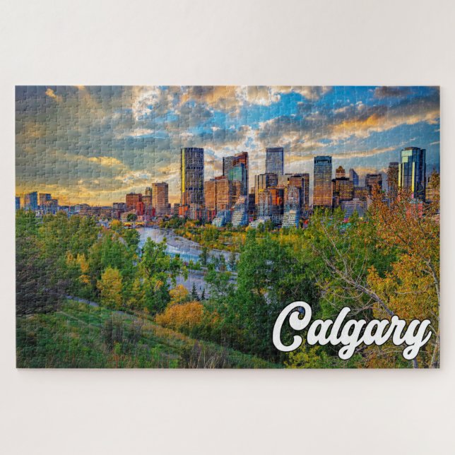 Puzzle Impresionante Calgary, Alberta, Canadá (Horizontal)