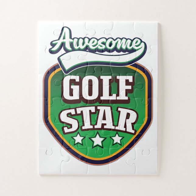 Puzzle Impresionante estrella del golf (Vertical)