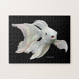 Puzzle Impresionante mariposa de platino Koi Carpa
