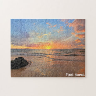 Puzzle Impresionante Naranja Maui Sunset