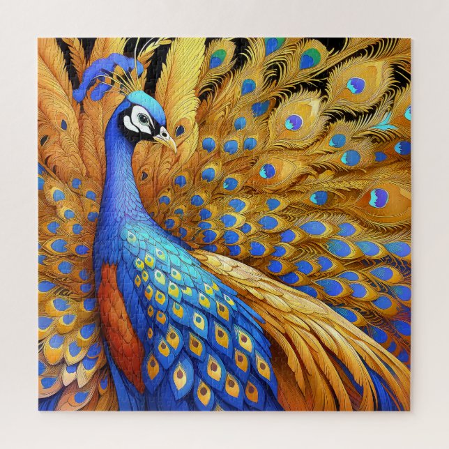 Puzzle Impresionante pavo real (Vertical)