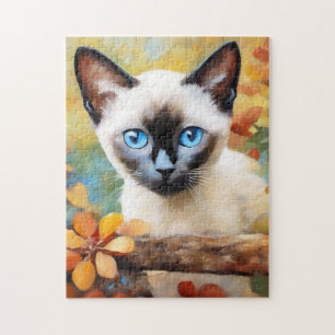 Puzzle Impresionante Siamese Kitten