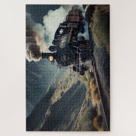 Puzzle Impresionante Tren De Vapor Viajando Por Un Valle