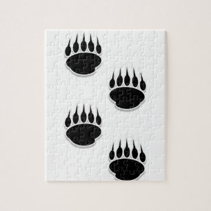 Puzzle Impresiones de la pintura de oso negro