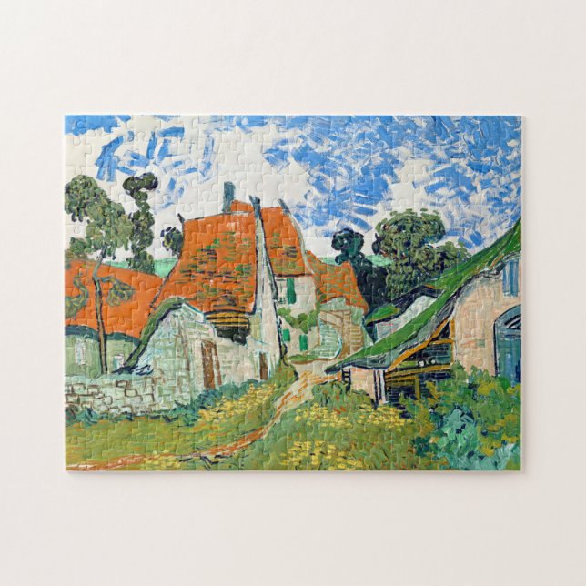 Puzzle Impresionismo en la calle Vincent Van Gogh en Auve (Horizontal)