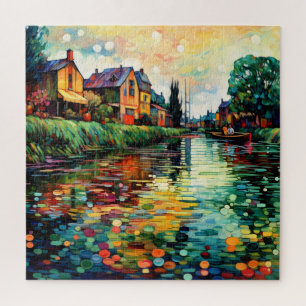 Puzzle Impresionismo en la ribera del río