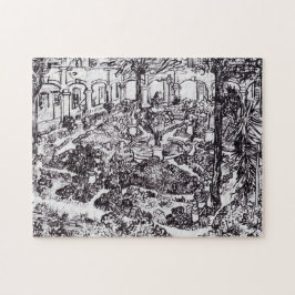 Puzzle Impresionismo: Vincent Van Gogh Garten des Hospita