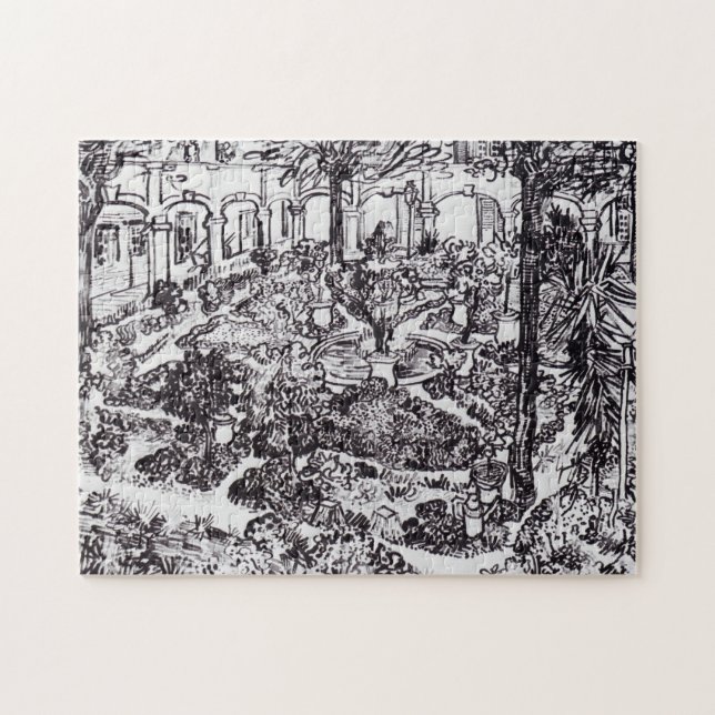 Puzzle Impresionismo: Vincent Van Gogh Garten des Hospita (Horizontal)