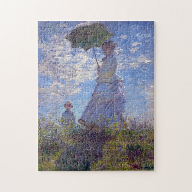 Puzzle Impresionista de Monet con compañía de parasol (Vertical)