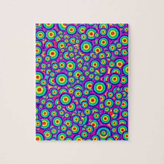 Puzzle Impreso Psicodélico Hippy de los 60 (Vertical)