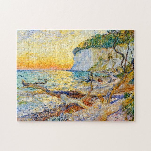 Puzzle Impressionist Cliffs on Ruegen Island with Baltic  (Horizontal)