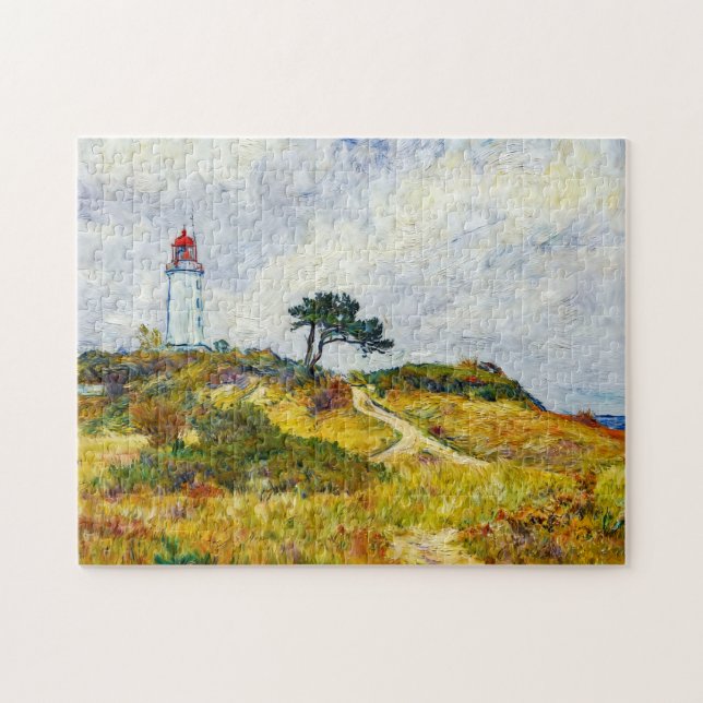 Puzzle Impressionist Coastline on Hiddensee Island at Sun (Horizontal)