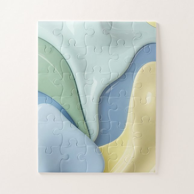 Puzzle in stylish abstract graphic (Vertical)