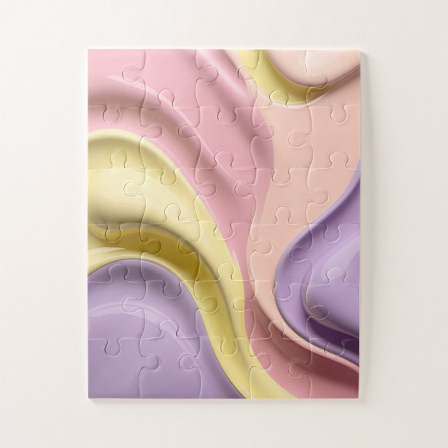 Puzzle in stylish abstract graphic (Vertical)