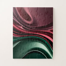 Puzzle in stylish abstract graphic