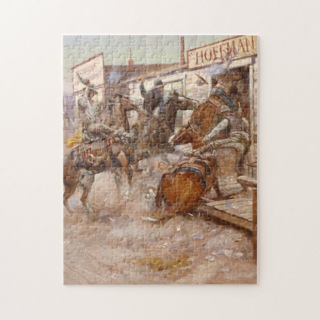 Puzzle In Without Knocking 1909 - Charles Marion Russell (Vertical)