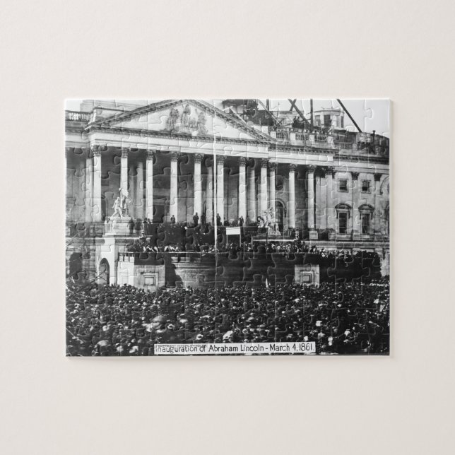 Puzzle Inauguración de Abraham Lincoln 4 de marzo de 1861 (Horizontal)