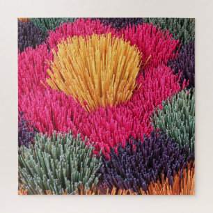 Puzzle incienso, aroma, palo, humo, tradicional,