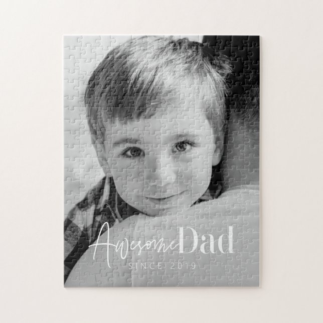 Puzzle Increíble Papá Desde 20XX Moderno Simple Elegante  (Vertical)