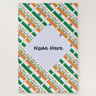 Puzzle India Bandera India Personalizada