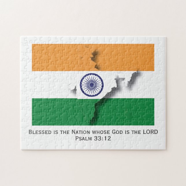Puzzle INDIA | Nación Bendecida | BANDERA INDIA (Horizontal)