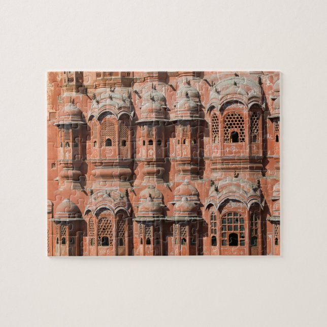 Puzzle INDIA, Rajasthan, Jaipur: Hawa Mahal (Palacio de l (Horizontal)