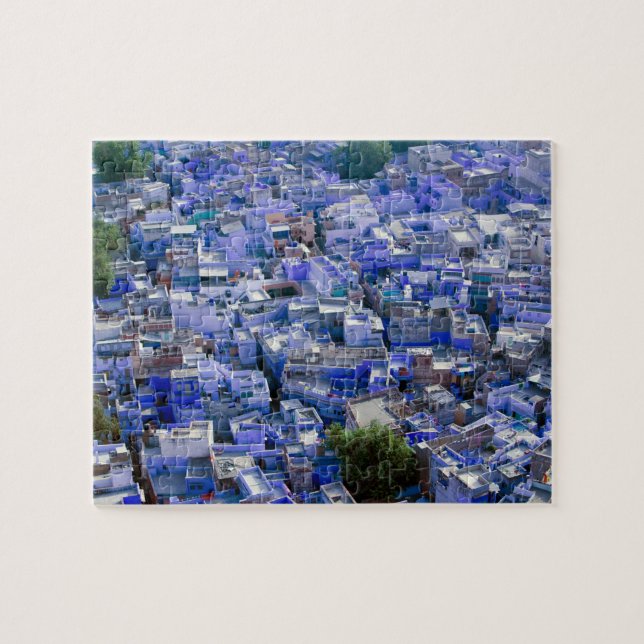 Puzzle INDIA, Rajasthan, Jodhpur: Ciudad azul de Jodhpur (Horizontal)