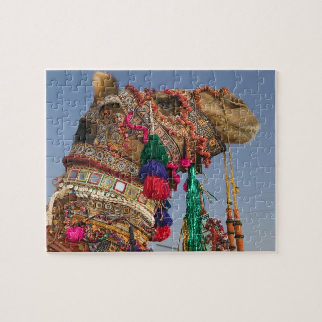 Puzzle INDIA, Rajasthan, Pushkar: FERIA DE CAMELLOS DE PU (Horizontal)