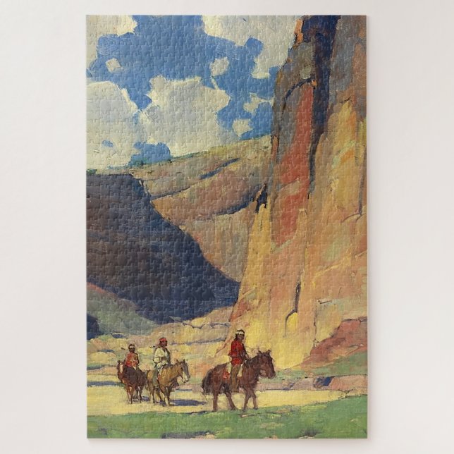 Puzzle “IndiansThrough Canyon de Chelly” de Edgar Payne (Vertical)