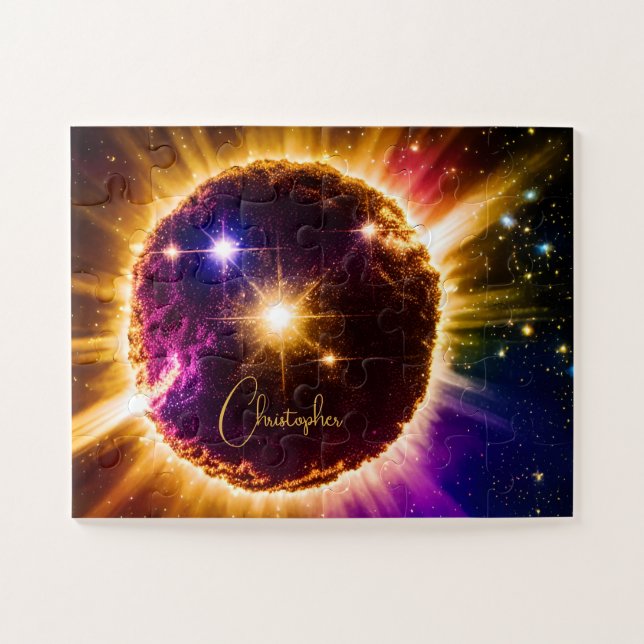 Puzzle Indigo índigo cósmico UFO Volando Universo Infinit (Horizontal)