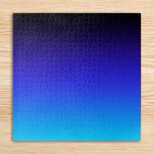 Puzzle Índigo Negro y Ómbre Azul Acuático