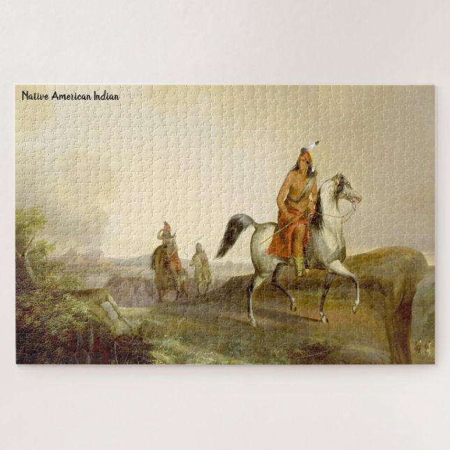 Puzzle Indio americano nativo (Horizontal)