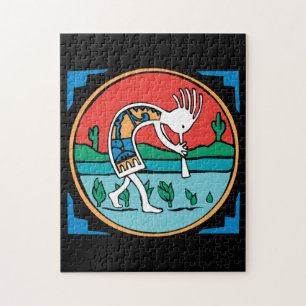 Puzzle Indio Kokopelli del nativo americano