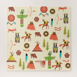 Puzzle Indios Americanos: Antecedentes Culturales.