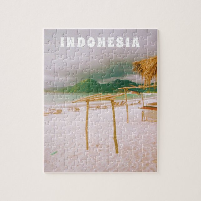 Puzzle Indonesia Lombok Paraíso Tropical Estampado  (Vertical)