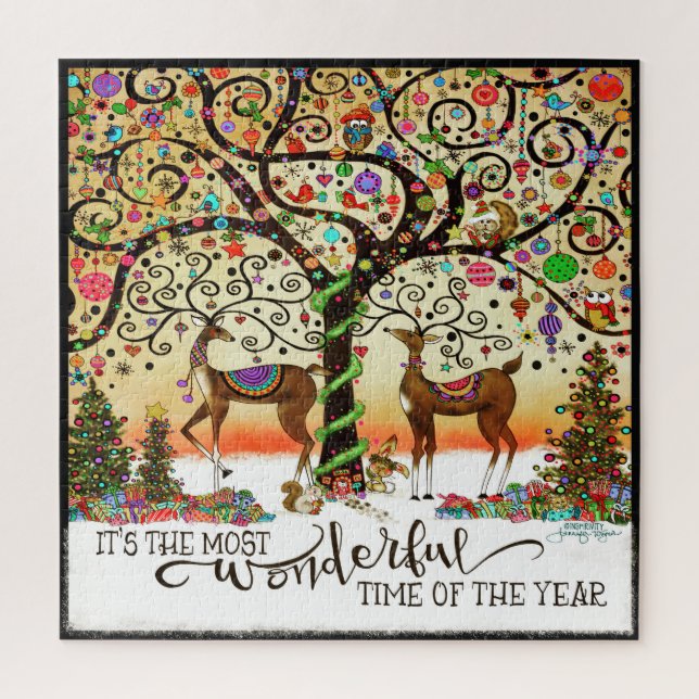 Puzzle Inespiritualidad del árbol de Navidad festivo lind (Vertical)