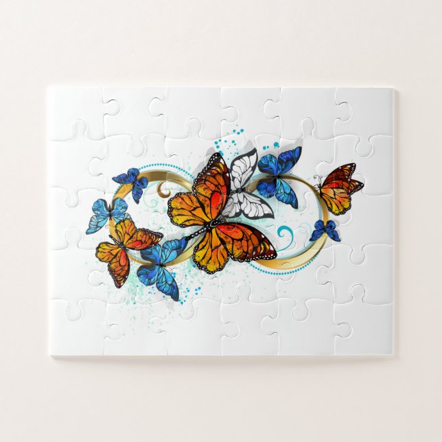 Puzzle Infinidad de mariposas monarca (Horizontal)
