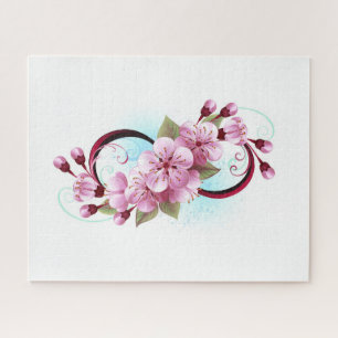 Puzzle Infinito con las flores de flores de Sakura Blosso