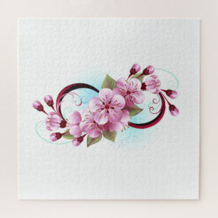 Puzzle Infinito con las flores de flores de Sakura Blosso