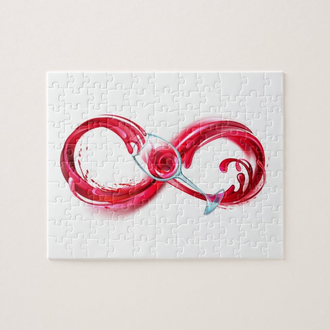 Puzzle Infinito con vino Rojo (Horizontal)