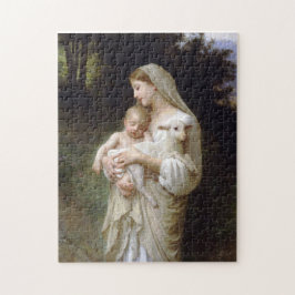 Puzzle “Innocence” painting of baby Jesus and Mary